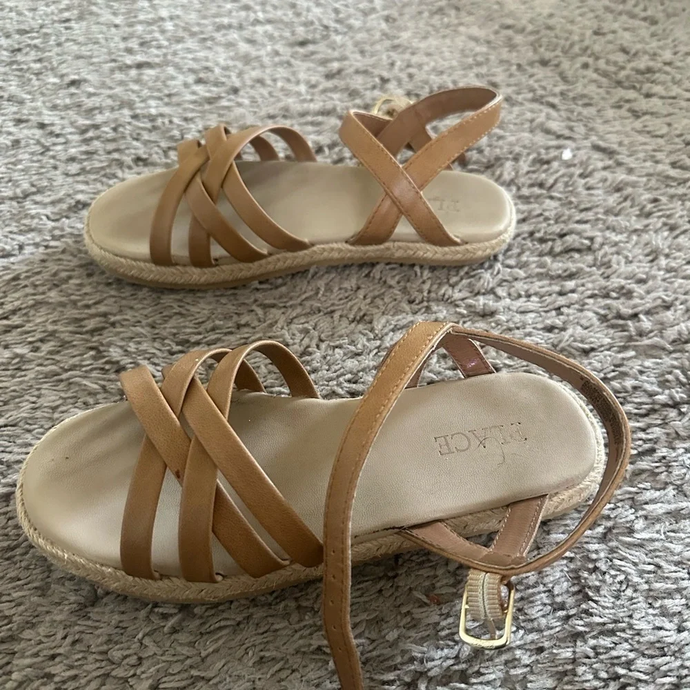 Preloved Girls Tan Sandals